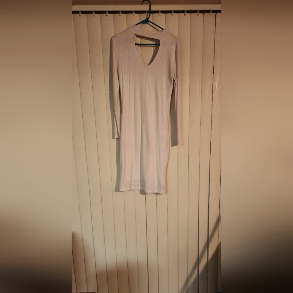 A White backout dress